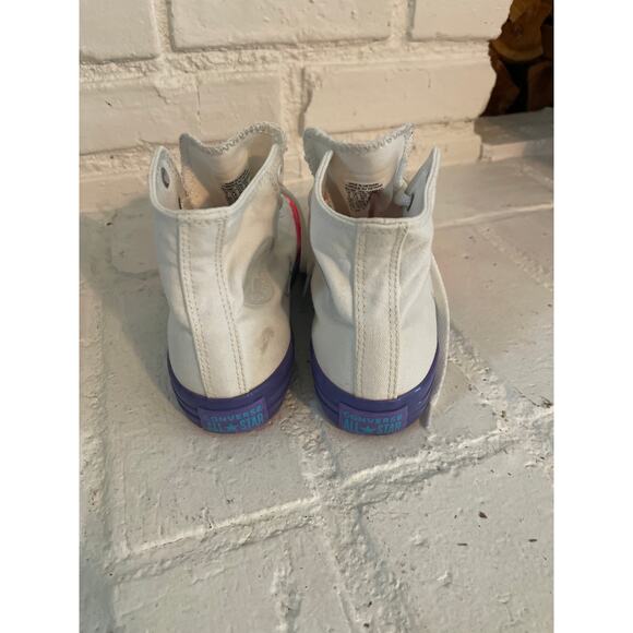 Converse Chuck Taylor High Top All Star CTAS Junior Big Girl Youth Size 2 - Picture 3 of 7